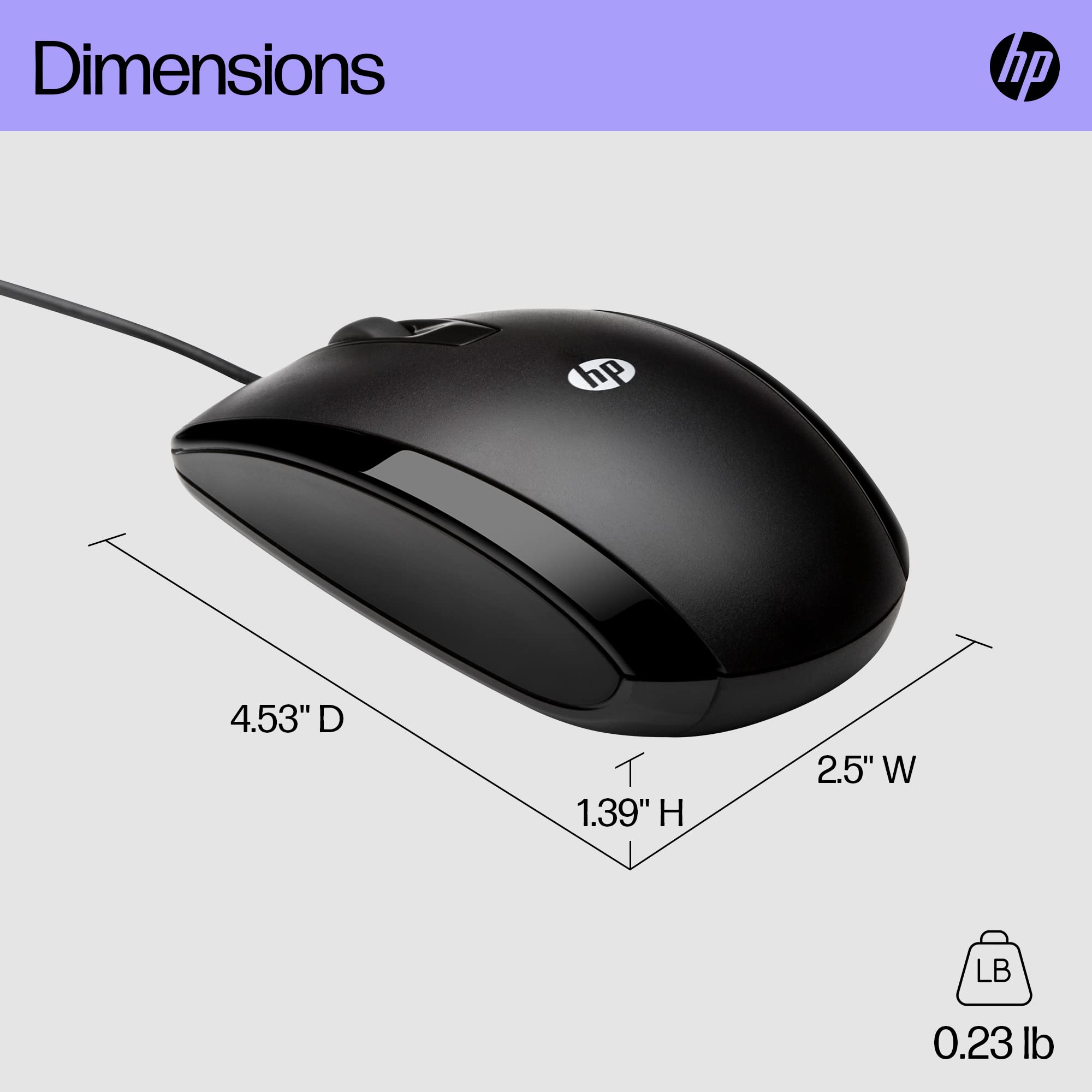 SOURIS HP FILAIRE X500 ( E5E76AA)